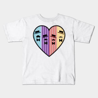 Heart Dapper Quartet Kids T-Shirt
